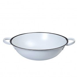 Μπωλ Μεταλλικό Με Λαβές EMA105 D47,5cm White-Black Espiel WHITE-BLACK