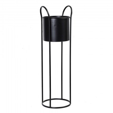 Champagne Bucket With Stand ATG121 D21,5x76cm Black Espiel