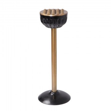Σταχτοδοχείο Αντιανεμικό Με Stand FLA302 Φ65x24cm Bronze-Black Espiel