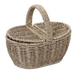 Basket With Lid KOD117 22x15x19cm Beige Espiel BEIGE