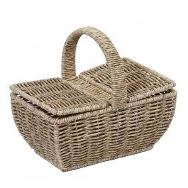 Basket With Lid KOD118 21x14x19cm Beige Espiel BEIGE