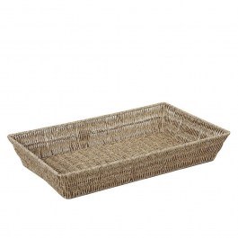 Wicker Basket KOD119 53x32,5x9cm Beige Espiel BEIGE