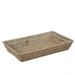 Wicker Basket KOD121 32,5x26,5x10cm Beige Espiel BEIGE