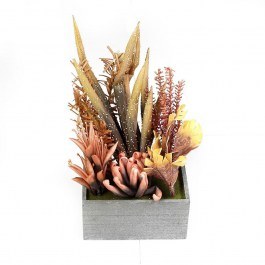 Artificial Succulent In A Pot MAP237K4 20x20x45cm Somon-Multi Espiel SOMON-MULTI