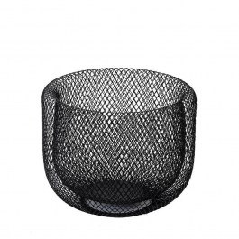 Metal Fruit Basket ATG107 D20,5x16,5cm Black Espiel BLACK