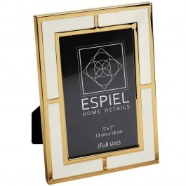 Photo Frame FAM703 15x20cm White-Gold Espiel WHITE-GOLD