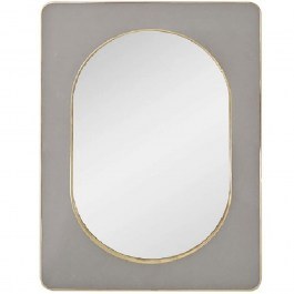 Wall Mirror Velvet ECO602 50x2x70,8cm Grey-Gold Espiel GREY-GOLD