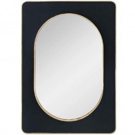 Wall Mirror Velvet ECO603 50x2x70,8cm Black-Gold Espiel BLACK-GOLD