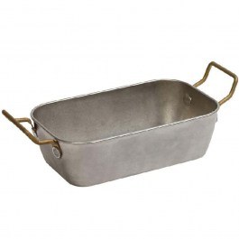 Serving Bowl Snow FEV142 16x10x4,5cm Silver-Gold Espiel GOLD-SILVER