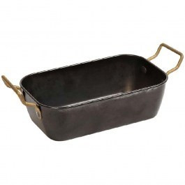 Serving Bowl Snow FEV411 16x10x4,5cm Black-Gold Espiel BLACK-GOLD