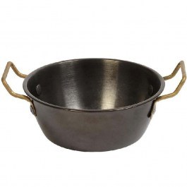 Serving Bowl Snow FEV410 D13x4cm Black-Gold Espiel BLACK-GOLD