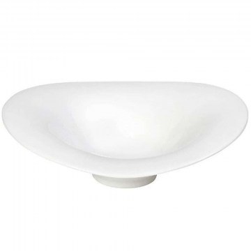 Deep Plate Flow Wavy 26x25x7,5cm White Espiel