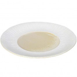 Shallow Plate Zen SOR101K4 21,3x2,6cm Sun Yellow-White Espiel YELLOW-WHITE