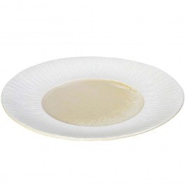 Shallow Plate Zen SOR102K4 28,5x3cm Sun Yellow-White Espiel YELLOW-WHITE