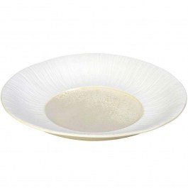 Deep Plate Zen SOR105K4 30,3x4cm Sun Yellow-White Espiel YELLOW-WHITE