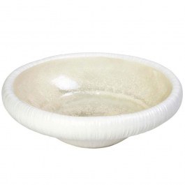 Deep Plate Διπλότοιxο Με Πόδι Zen SOR114K4 20x8,3cm Sun Yellow-White Espiel YELLOW-WHITE