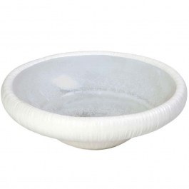 Deep Plate Διπλότοιxο Με Πόδι Zen SOR214K4 20x8,3cm Sky Blue-White Espiel BLUE-WHITE