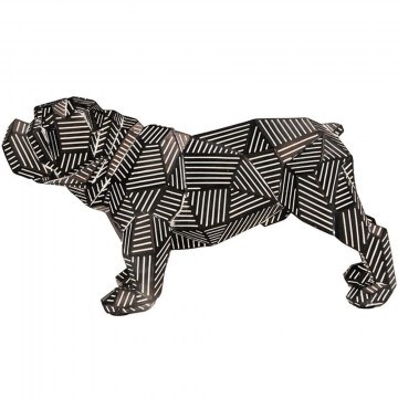 Διακοσμητικός Σκύλος Bulldog CIN104 27,5x11,5x15,4cm Black Espiel
