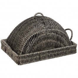 Serving Tray With Lid KOD245 34x24x18cm Grey Espiel GREY