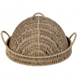 Serving Tray With Lid KOD144 32x32x17cm Beige Espiel BEIGE