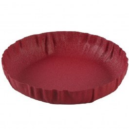 Decorative Tray MTL102 D25x5,2cm Red Espiel RED