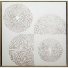 Πίνακας Καμβάς FAL464 80x80cm White Espiel