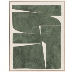 Painting YFA110 80x3,8x100cm Beige-Green Espiel