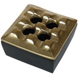Windproof Ashtray ASR101 7,7x4,5cm Black-Gold Espiel BLACK-GOLD