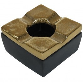 Windproof Ashtray ASR106 7,5x4,5cm Black-Gold Espiel BLACK-GOLD