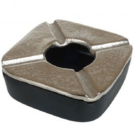 Windproof Ashtray ASR114 10,5x3cm Silver-Black Espiel SILVER-BLACK
