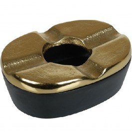Windproof Ashtray ASR102 11x4,5cm Black-Gold Espiel BLACK-GOLD