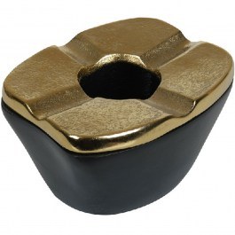 Windproof Ashtray ASR105 13x7,5cm Black-Gold Espiel BLACK-GOLD
