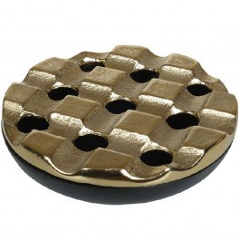 Windproof Ashtray ASR104 15,5x4cm Black-Gold Espiel BLACK-GOLD