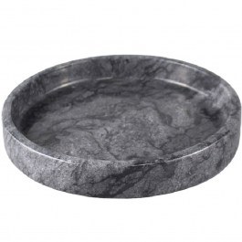 Shallow Plate Marble FAV290 25x3cm Black Espiel BLACK