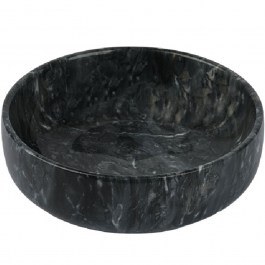 Serving Bowl Marble FAV270 17x4cm Black Espiel BLACK