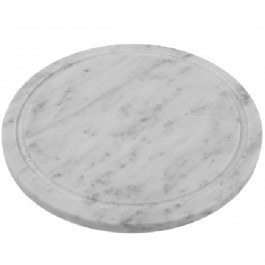 Serving Platter Marble FAV213N 15x1cm White Espiel WHITE