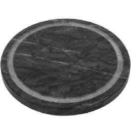Serving Platter Marble FAV205N 20x1cm Black Espiel BLACK