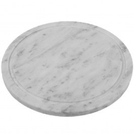 Serving Platter Marble FAV214N 20x1cm White Espiel WHITE