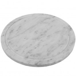Serving Platter Marble FAV215N 25x1cm White Espiel WHITE