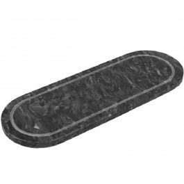 Serving Platter Marble FAV230N 20x7x1cm Black Espiel BLACK