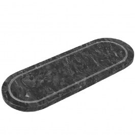 Serving Platter Marble FAV232N 25x9x1cm Black Espiel BLACK