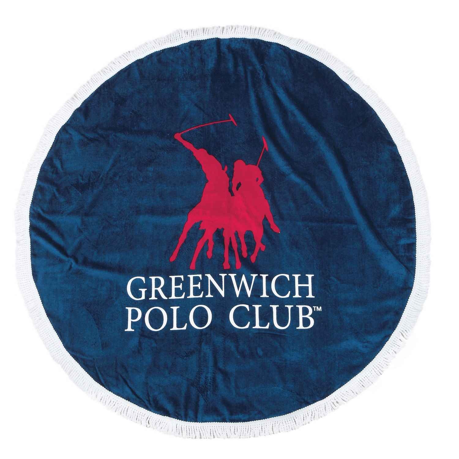 Πετσέτα Θαλάσσης Στρόγγυλη 2824 Blue Greenwich Polo Club