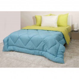 Πάπλωμα Δίχρωμο Σετ Filling Τουρκουάζ-Λαχανί Viopros TURKUAZ-GREEN