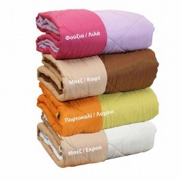 Κουβερτώριο Δίχρωμο Filling Μπέζ-Καφέ Viopros BEIGE-BROWN