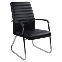 ArmChair - Visitors Hm1021.01 Black 55.5X67.5X94Cm BLACK