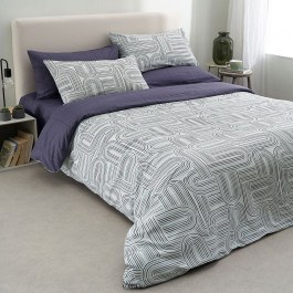 Παπλωματοθήκη Lorena-2 (Σετ 2τμχ) Green-Blue Vesta Home GREEN-BLUE