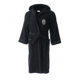 Bathrobe Paok With Hood Black Vesta Home BLACK