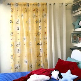 Kids Curtain Warner 901 Yellow 200x275cm YELLOW