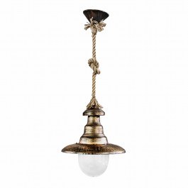 Φωτιστικό Οροφής Μονόφωτο FLP-100K 31-0056 Rope UT-Bronze BRONZE