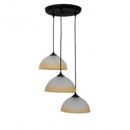 Ceiling Light ΚGL-1020Pendel 3L 02-0237 Black-Somon Heronia BLACK-SOMON